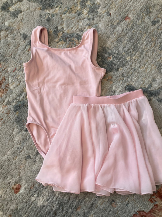 Pink Mondor Bodysuit and Skirt - size 4-6T , Kids 4/4T