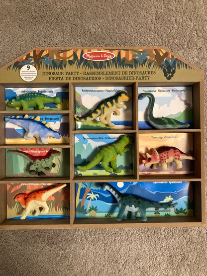 Melissa & Doug - Dinosaur Party - 9 Dino Figures - retails $32