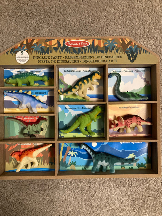 Melissa & Doug - Dinosaur Party - 9 Dino Figures - retails $32