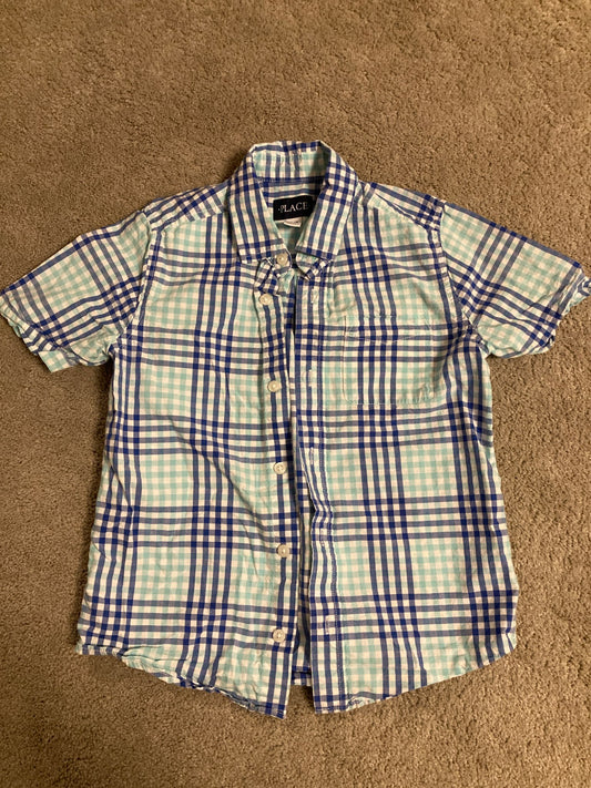 Plaid Short Sleeve - Children’s Place M (7/8), Kids 7 & 8 (small)