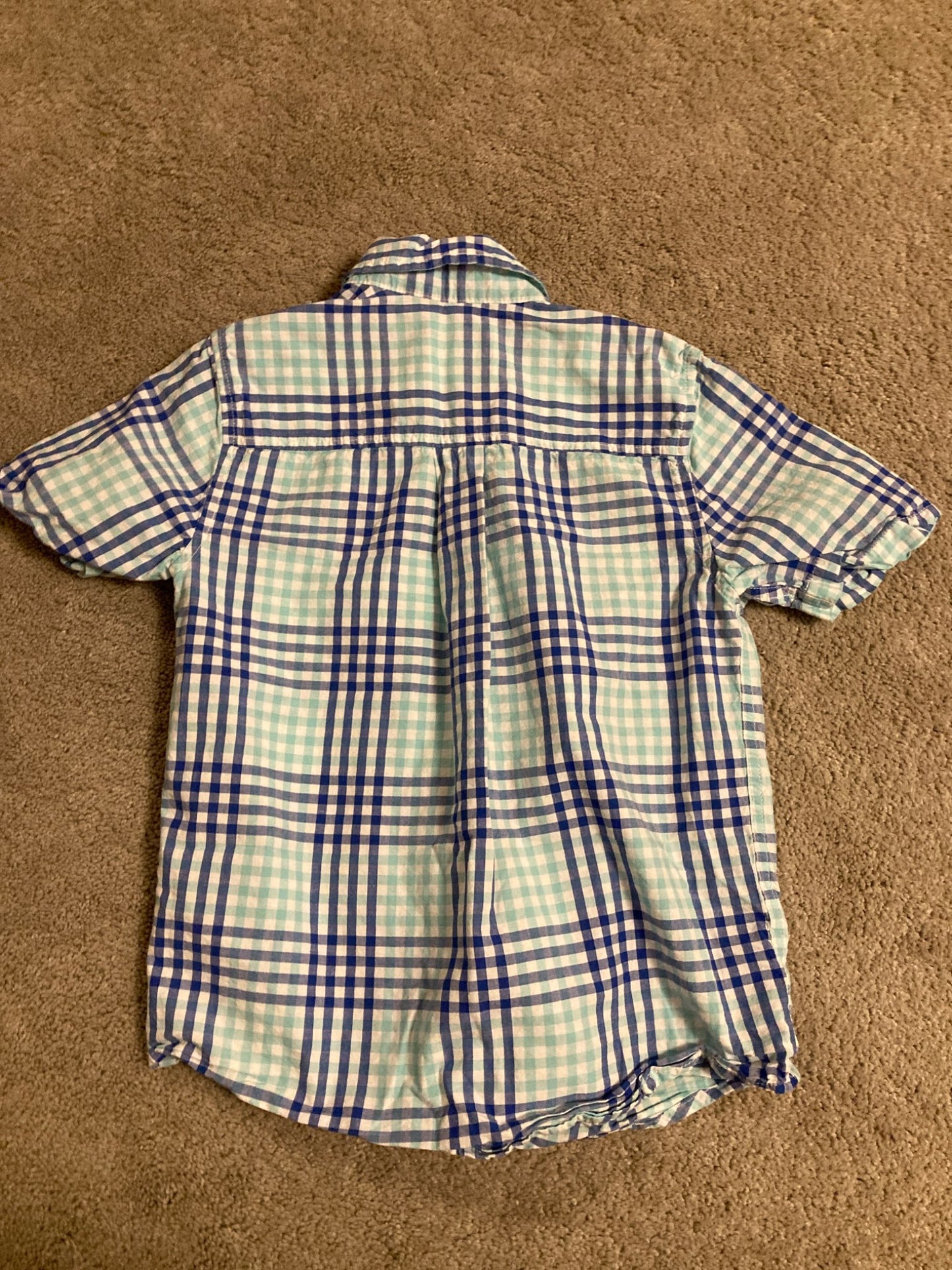 Plaid Short Sleeve - Children’s Place M (7/8), Kids 7 & 8 (small)