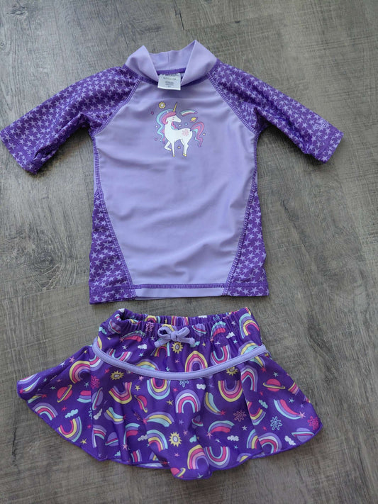 Swin shirt and skirt, Kids 2T