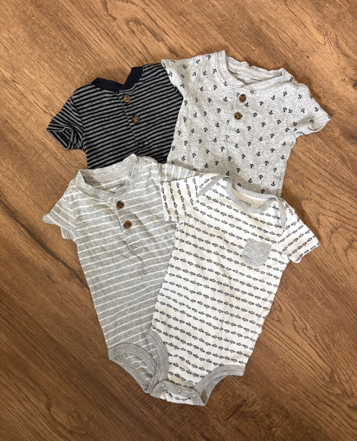 Baby boy short-sleeve bodysuits 3-6 months, Kids 6 Month (3-6M)