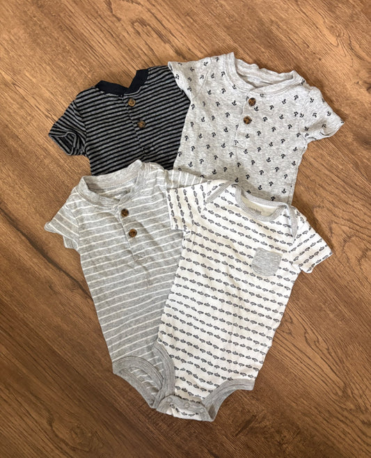 Baby boy short-sleeve bodysuits 3-6 months, Kids 6 Month (3-6M)