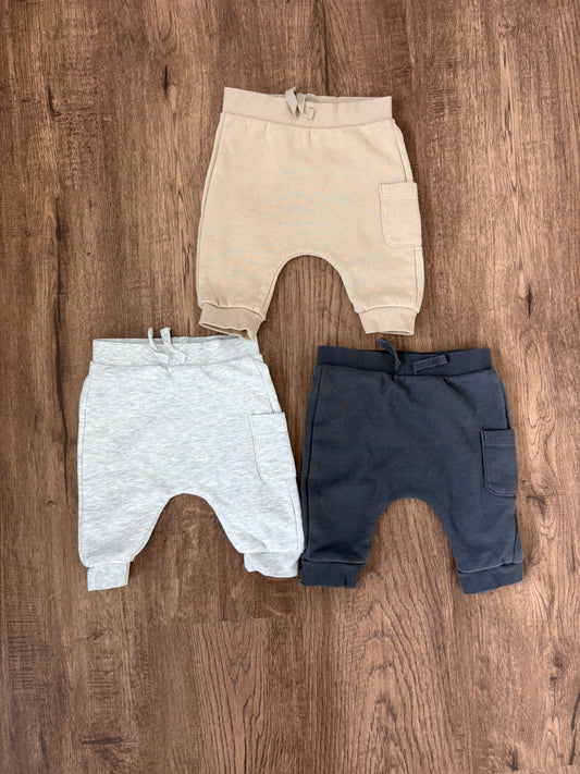 Fleece lined pants (3) 0-3 months, Kids 3 Month (0-3M)