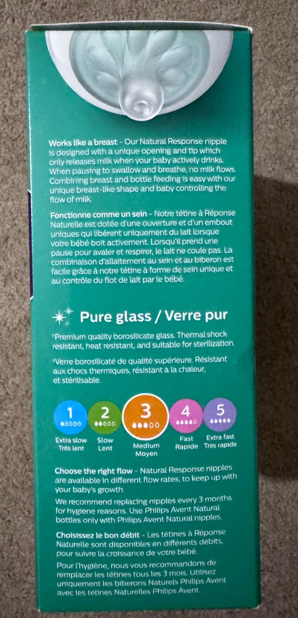 Philips Avent Natural Glass Baby Bottles
