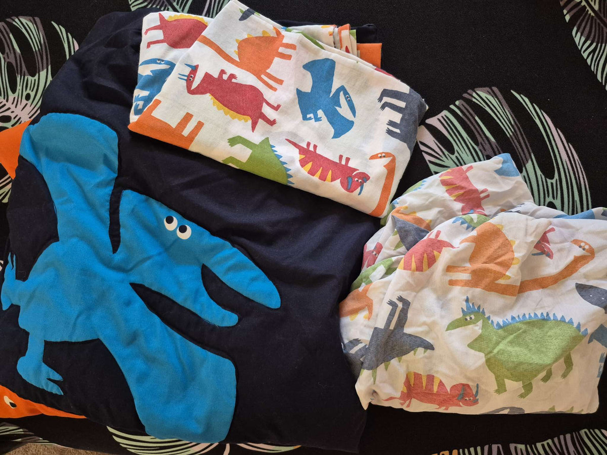 3-Piece Dinosaur Crib Bedding Set