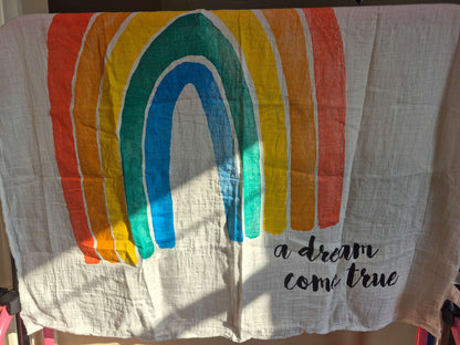 Rainbow Baby Milestone Blanket Set with Cards