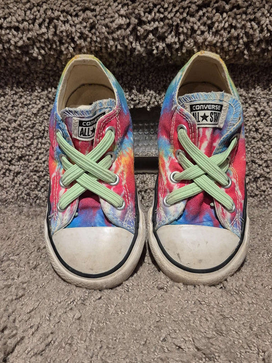 Converse Chuck Taylor Tie-Dye Low Top Sneakers - Size 7T, Shoes 7 (Walkers:12-24 mth)