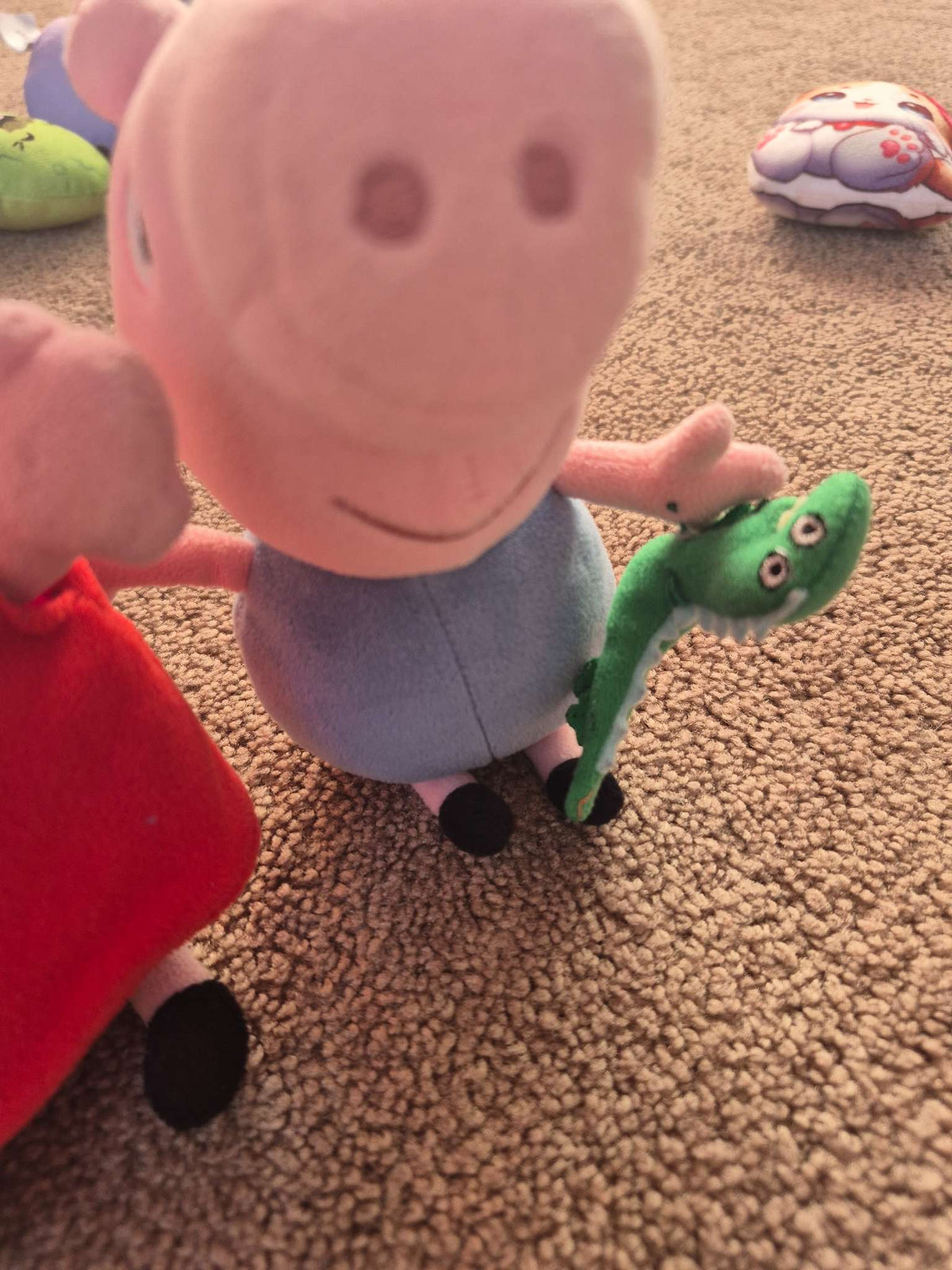 Peppa Pig & George Plush Bundle - 2-Piece Sibling Set with Mr. Dinosaur (7")