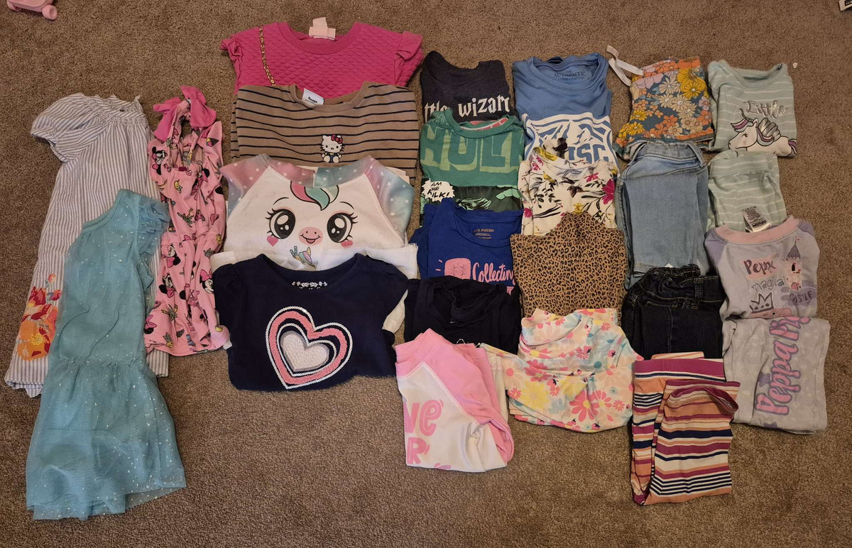 Girls Size 3T Clothing Mega Bundle - 20-Piece Wardrobe Lot, Kids 3T