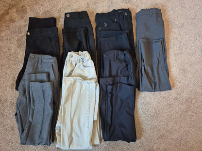 Boys Size 8 Dress/Uniform Pants - 8-Piece Multi Lot, Kids 8