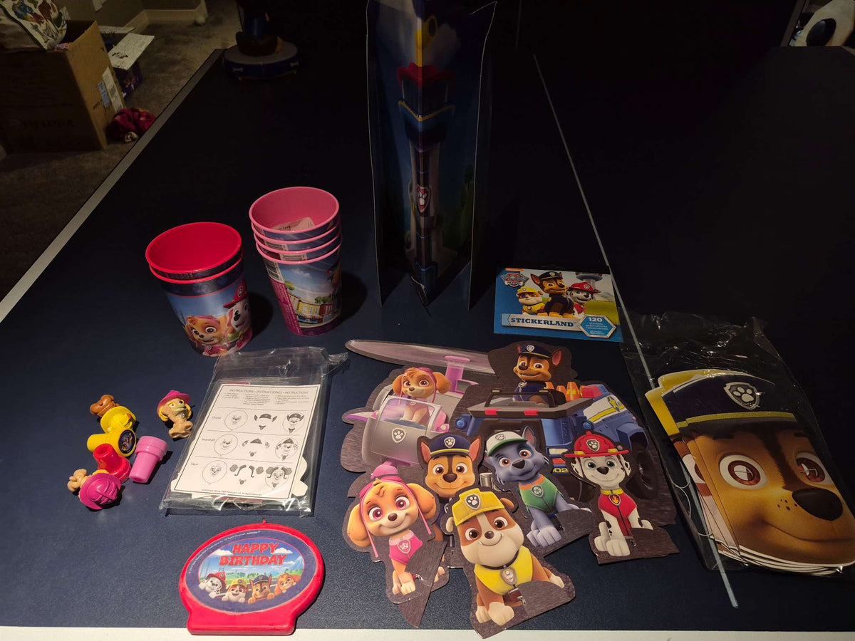 PAW Patrol Birthday Party Supplies & Decor Bundle - Partial Set