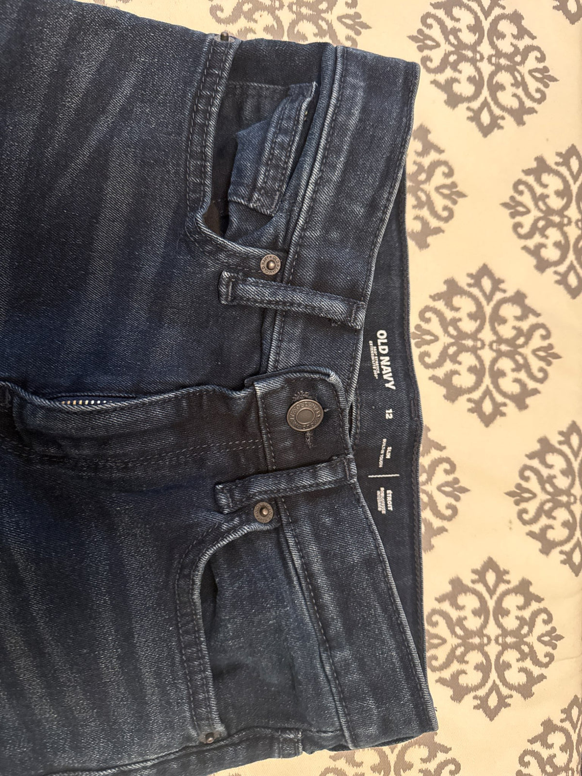 Girls dark blue jeans, Kids 12