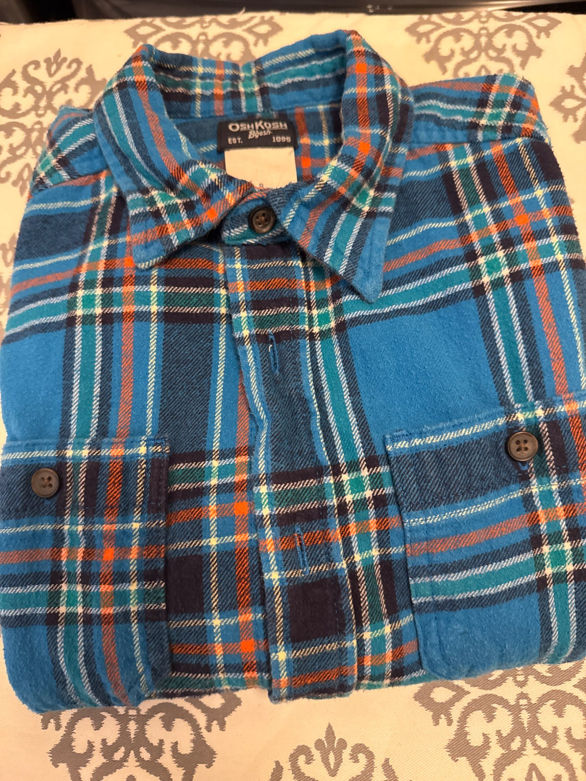 Flannel button down shirt, Kids 8