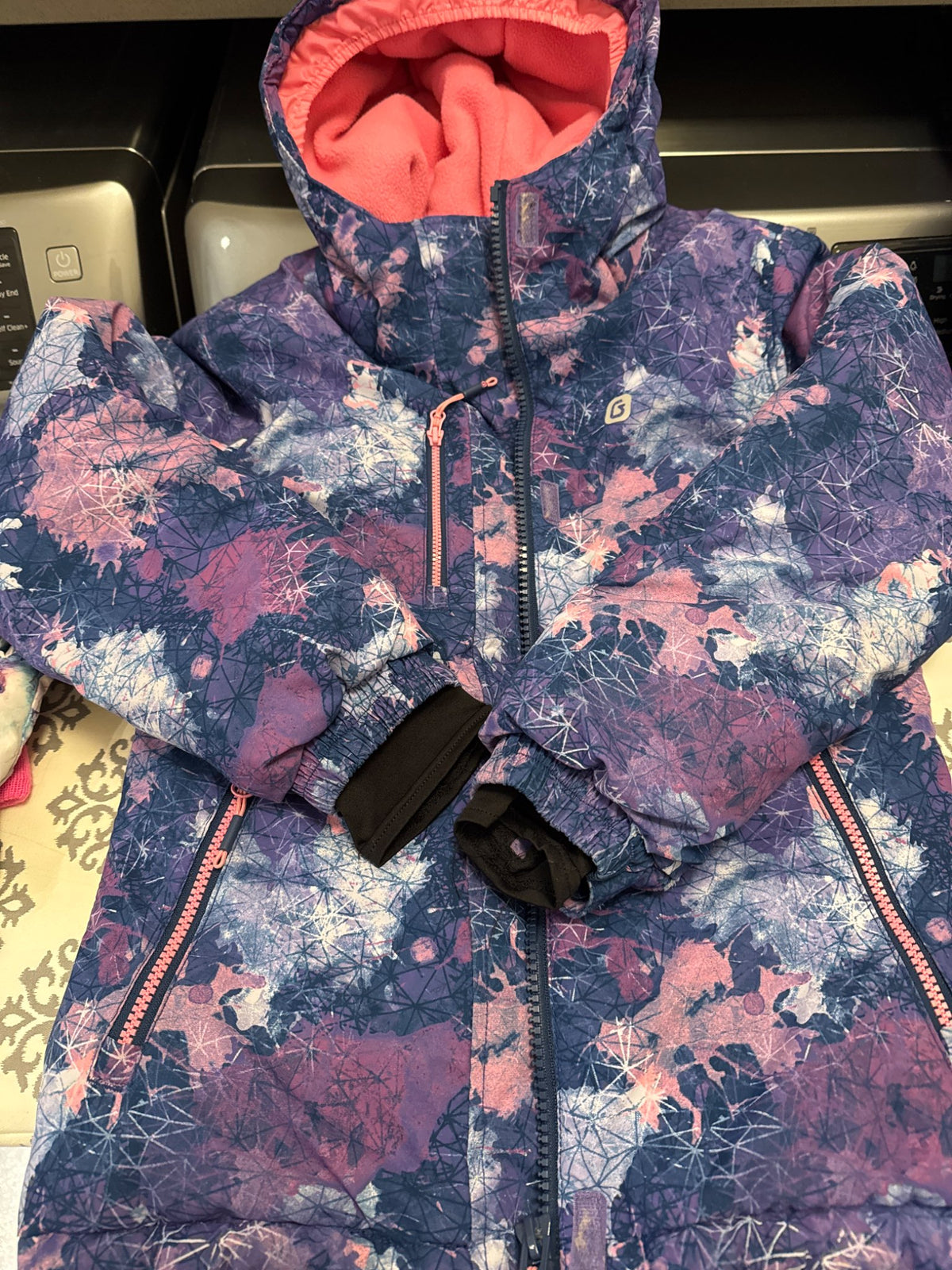 Girls Gusti Snowsuit , Kids 10