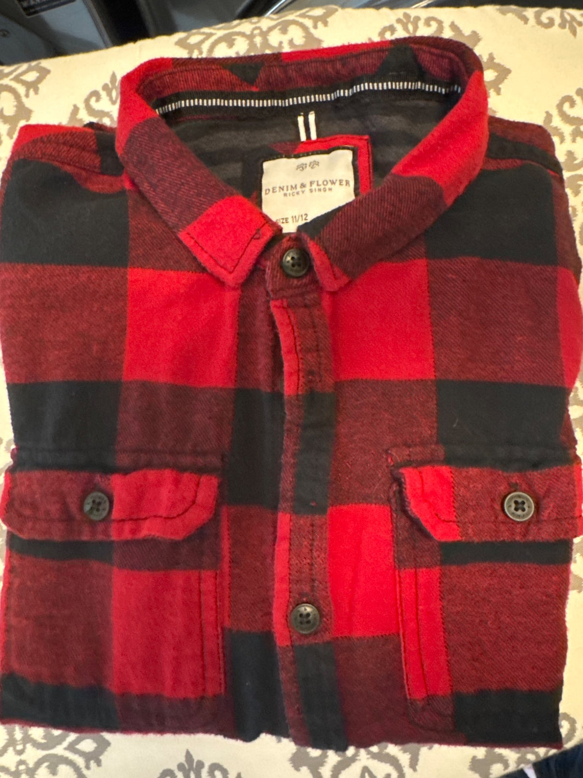Boys plaid shirt, Kids 12 Month (9-12M)