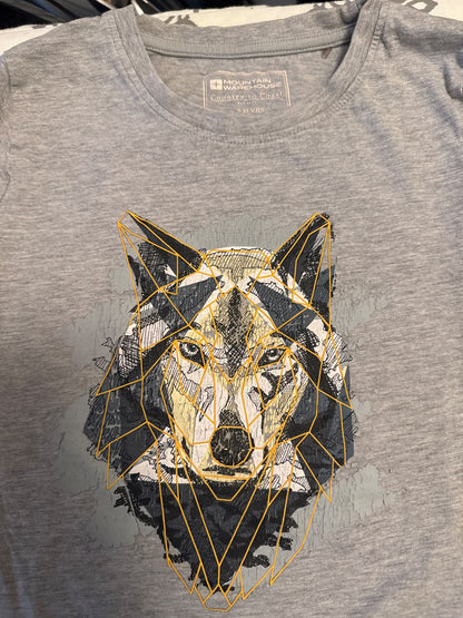 Wolf long sleeve shirt, Kids 12 Month (9-12M)