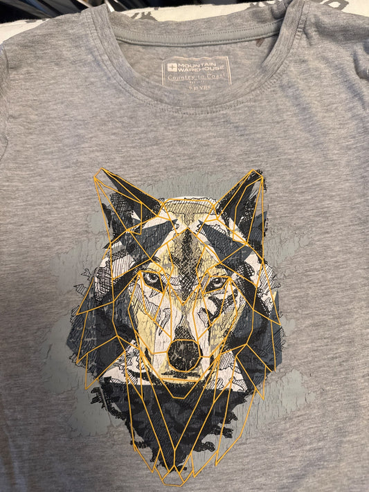 Wolf long sleeve shirt, Kids 12 Month (9-12M)