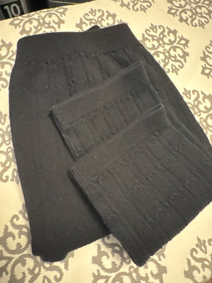 Girls black no sock tights
