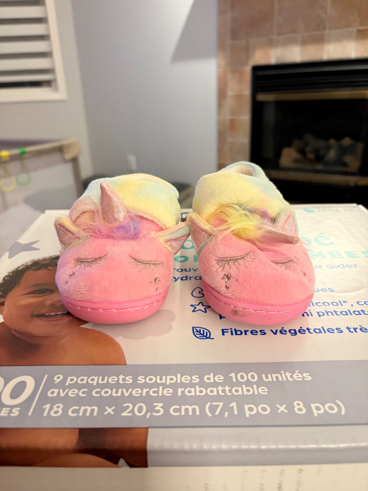 Girls Unicorn Slippers , Shoes 6 (Walkers:12-24 mth)