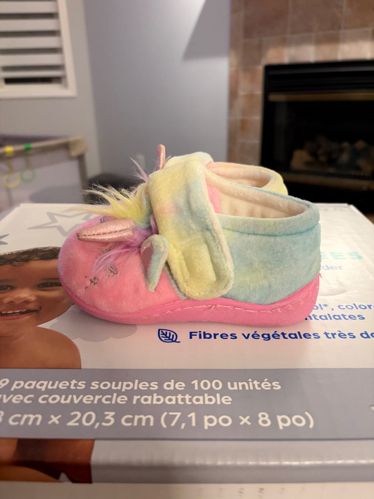 Girls Unicorn Slippers , Shoes 6 (Walkers:12-24 mth)