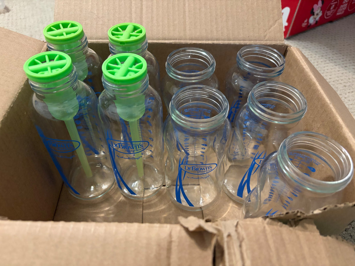 Dr. Browns Glass Bottles - no nipples or rings