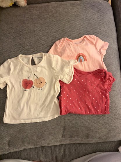 Girls onesie and shirt pack , Kids 12 Month (9-12M)