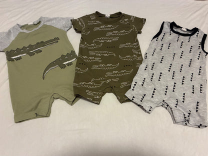 Set of 3 PL Baby Rompers, 6m , Kids 6 Month (3-6M)