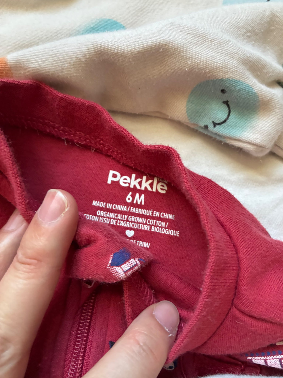 3 Pekkle 6 month footed sleepers, Kids 6 Month (3-6M)