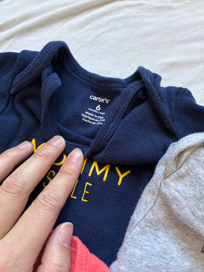 Set of 3 Carters 6 month onesies, Kids 6 Month (3-6M)