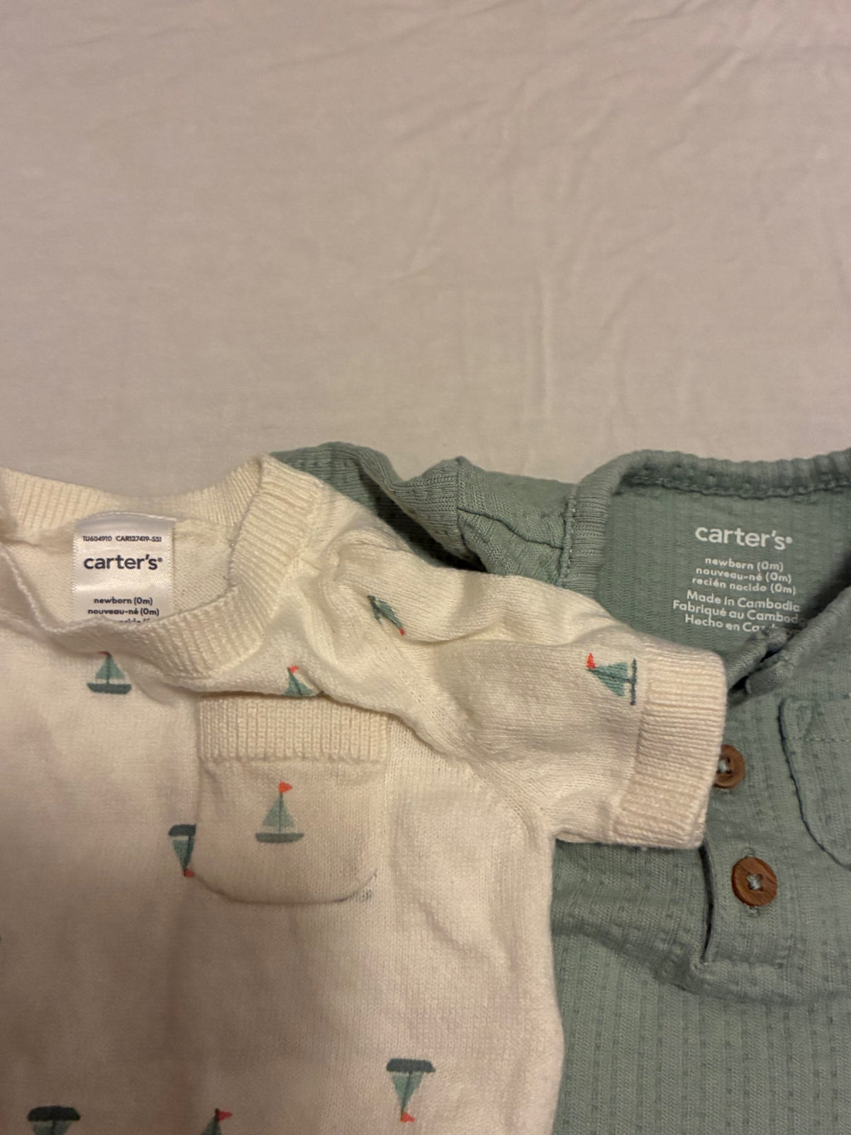 Two Newborn Shorts+Shirt Outfits , Kids Newborn