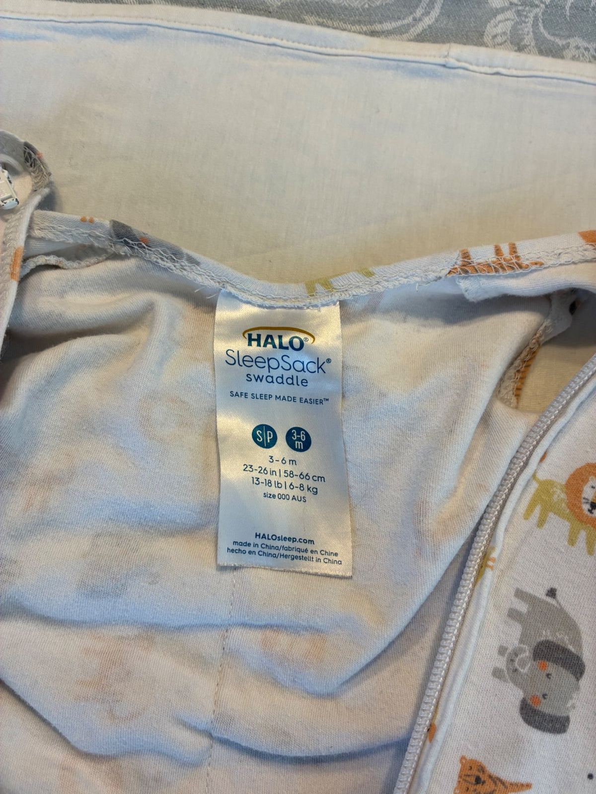 Halo Sleepsack/ Swaddle, size small , 0-6 Months (Small)