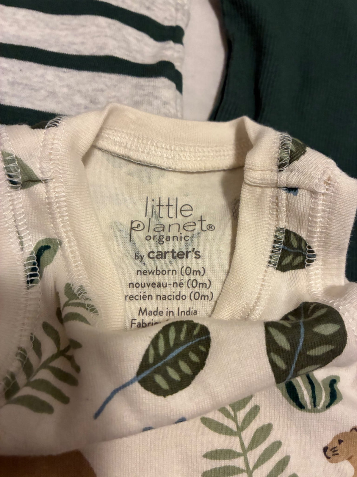 Set of 3 EUC Carter’s Little Planet Sleeveless Bodysuits, Kids Newborn