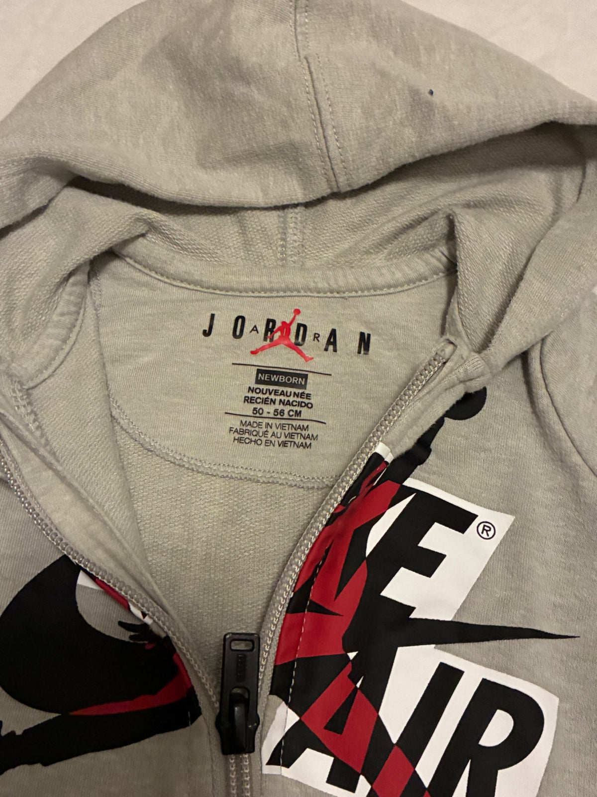 NB Air Jordan Hooded Romper, Kids Newborn