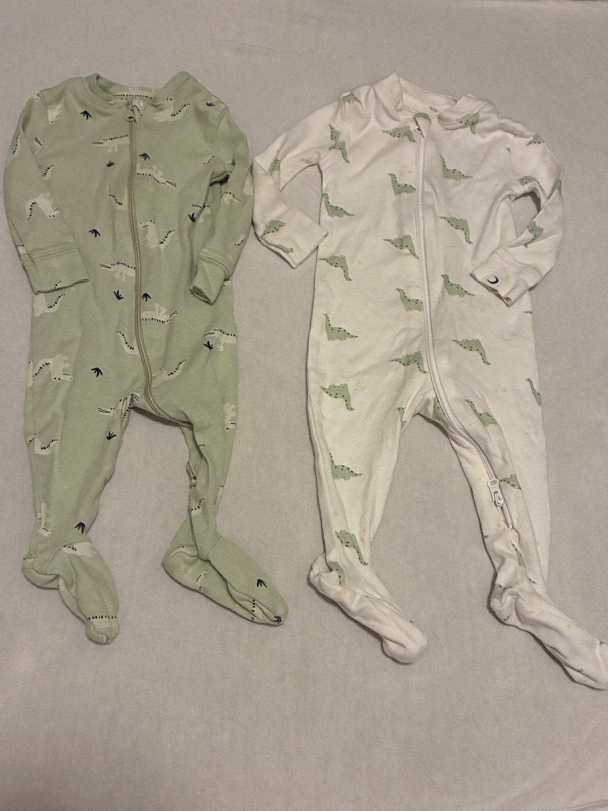 Set of 2 3-6 month Dino Onesies , Kids 6 Month (3-6M)