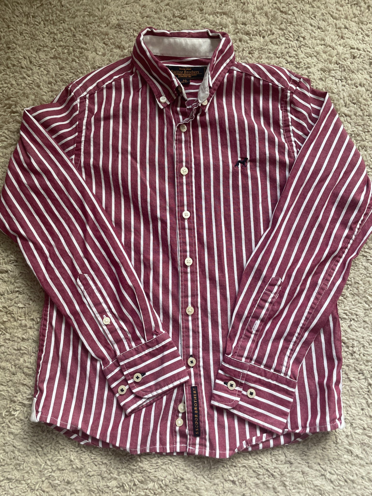 Size 10 boys Sacoor Brothers dress shirt , Kids 10