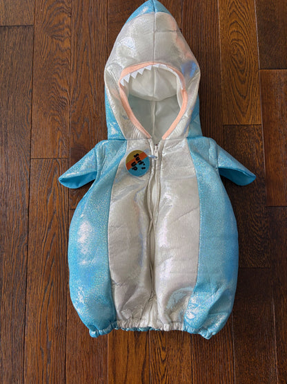 12M shiny shark costume , Kids 12 Month (9-12M)