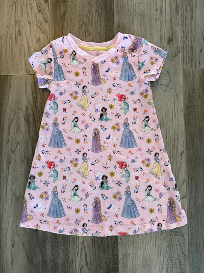 Disney Girls Princess Pink Nightgown Size 4 (98), Kids 4/4T