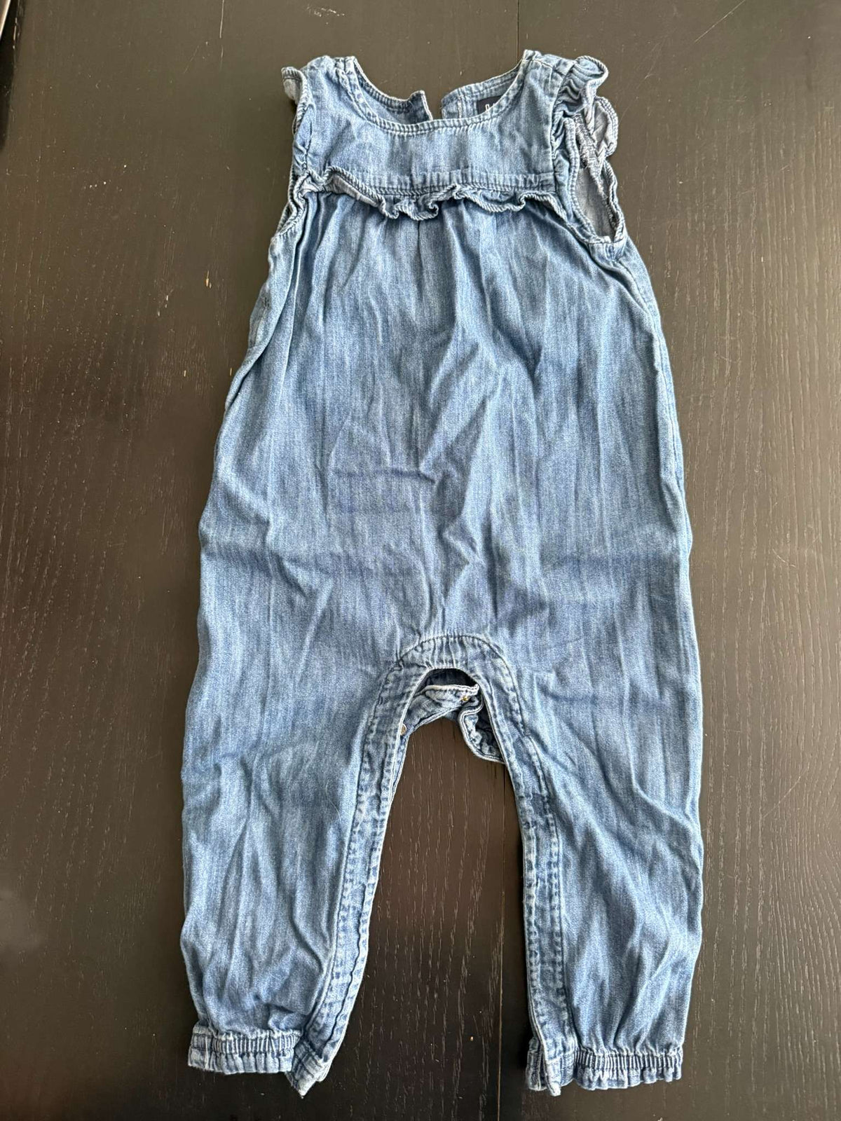 GAP 18-24month Bundle - Jean Onsie, White Onesie shorts & White Top (77), Kids 24 Month (18-24M)