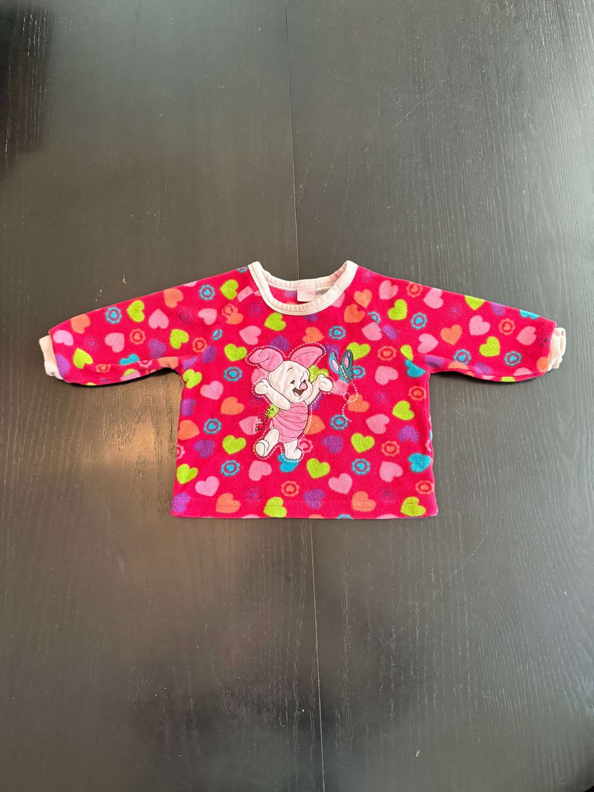 Vintage Disney Baby Piglet Fleece Pullover Top, Size 12M, Kids 12 Month (9-12M)