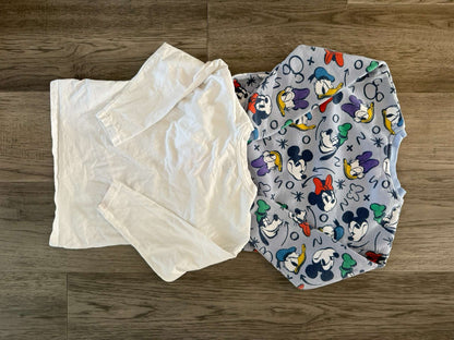 2 Disney Tops – Mickey & Friends Sweatshirt + Minnie Tee (6-7)  (305), Kids 6/6X