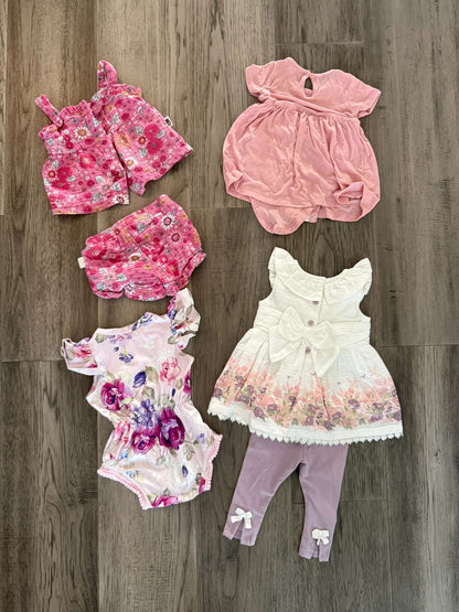 3-6M Girl Floral Outfit Bundle – Cupcakes & Cashmere, Carter's + (300), Kids 6 Month (3-6M)