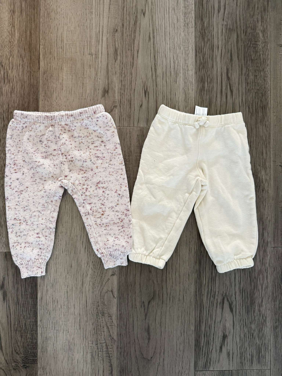 2 Cozy Pants 12-18M – Baby Gap Knit & Carter's Sparkle Joggers (297), Kids 18 Month (12-18M)