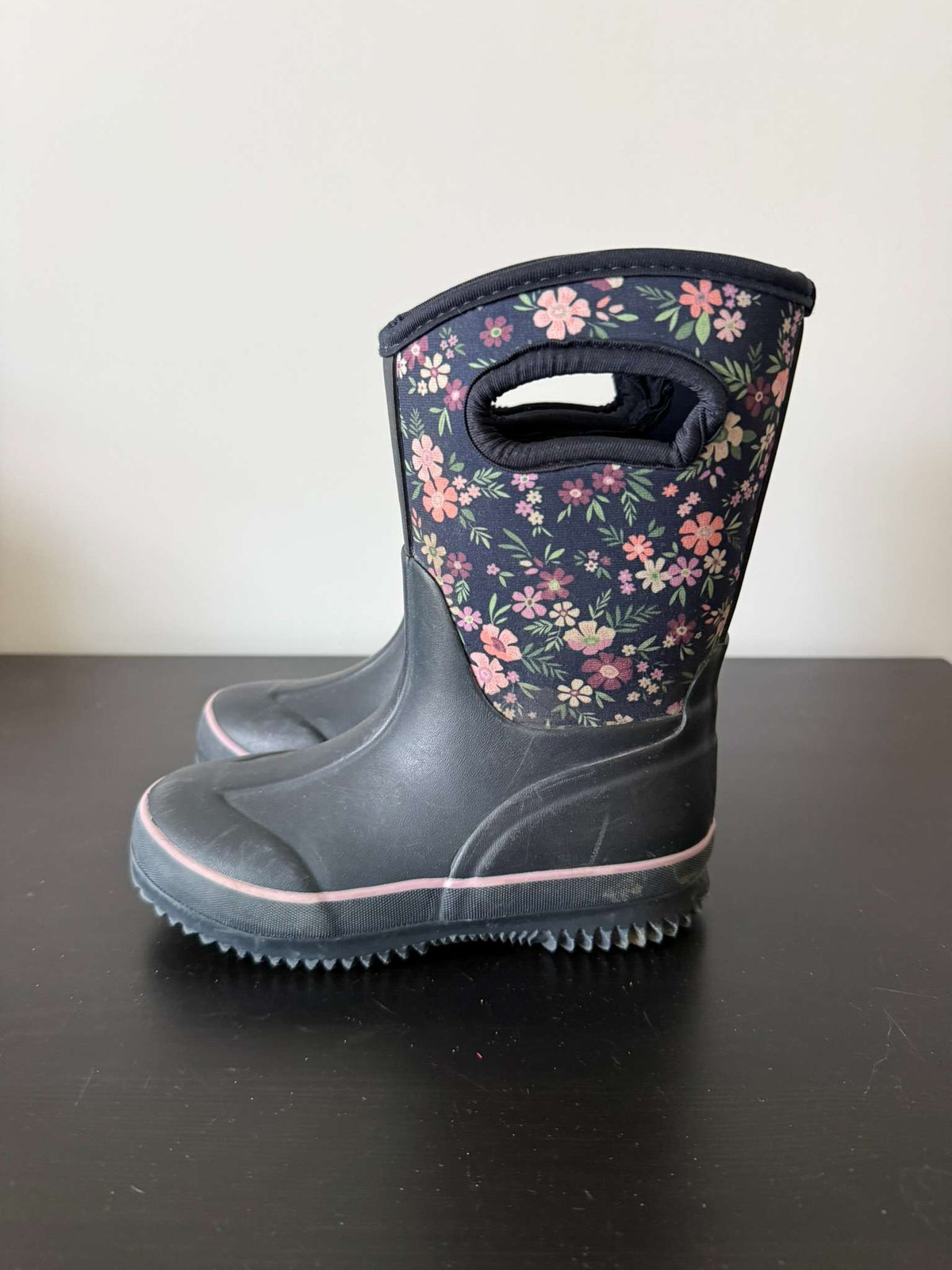 George Girls Floral Neoprene Rain/Mud Boots – Size 12 (272), Shoes 12 (Toddler:2-4yr)