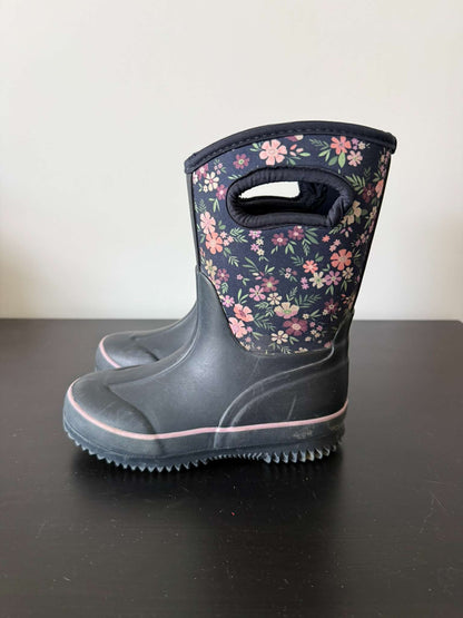 George Girls Floral Neoprene Rain/Mud Boots – Size 12 (272), Shoes 12 (Toddler:2-4yr)