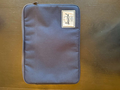 Herschel Navy Padded Tablet Sleeve - Fits 11" iPad (#279)