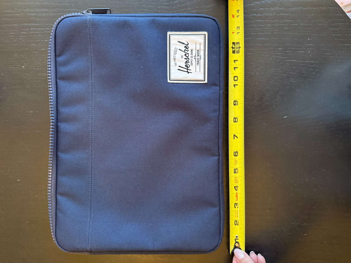 Herschel Navy Padded Tablet Sleeve - Fits 11" iPad (#279)