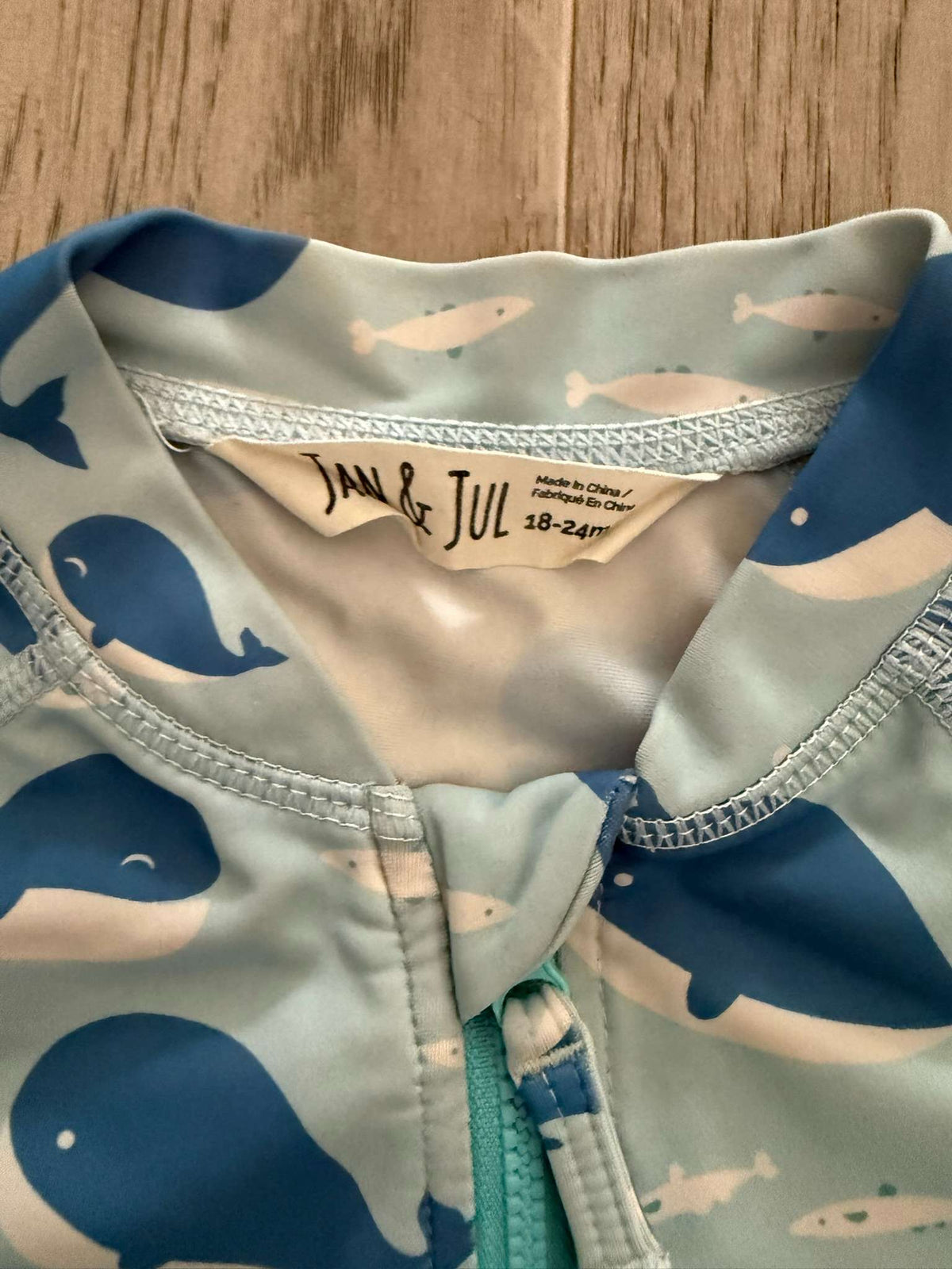 Jan & Jul Whale Print One-Piece Swimsuit - 18-24M (#284), Kids 24 Month (18-24M)