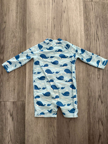 Jan & Jul Whale Print One-Piece Swimsuit - 18-24M (#284), Kids 24 Month (18-24M)